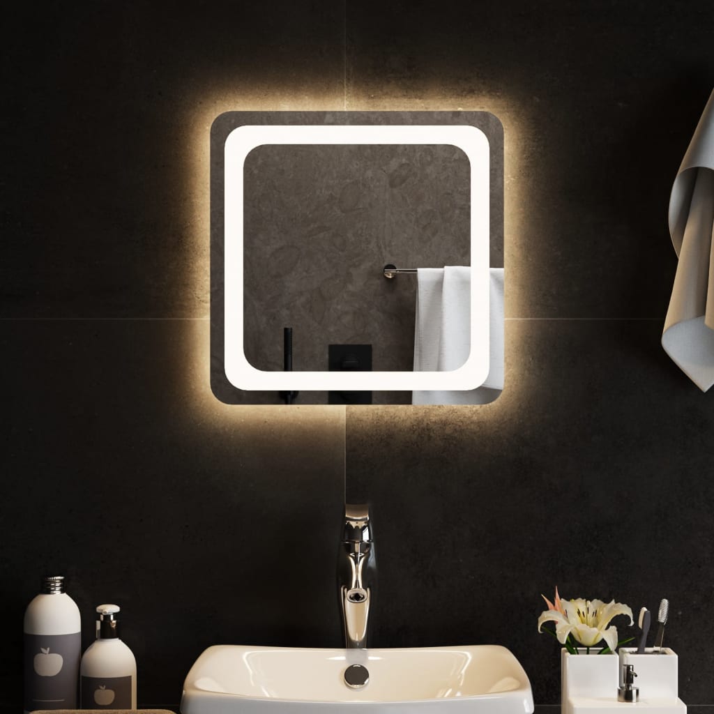 vidaXL LED огледало за баня, 40x40 см