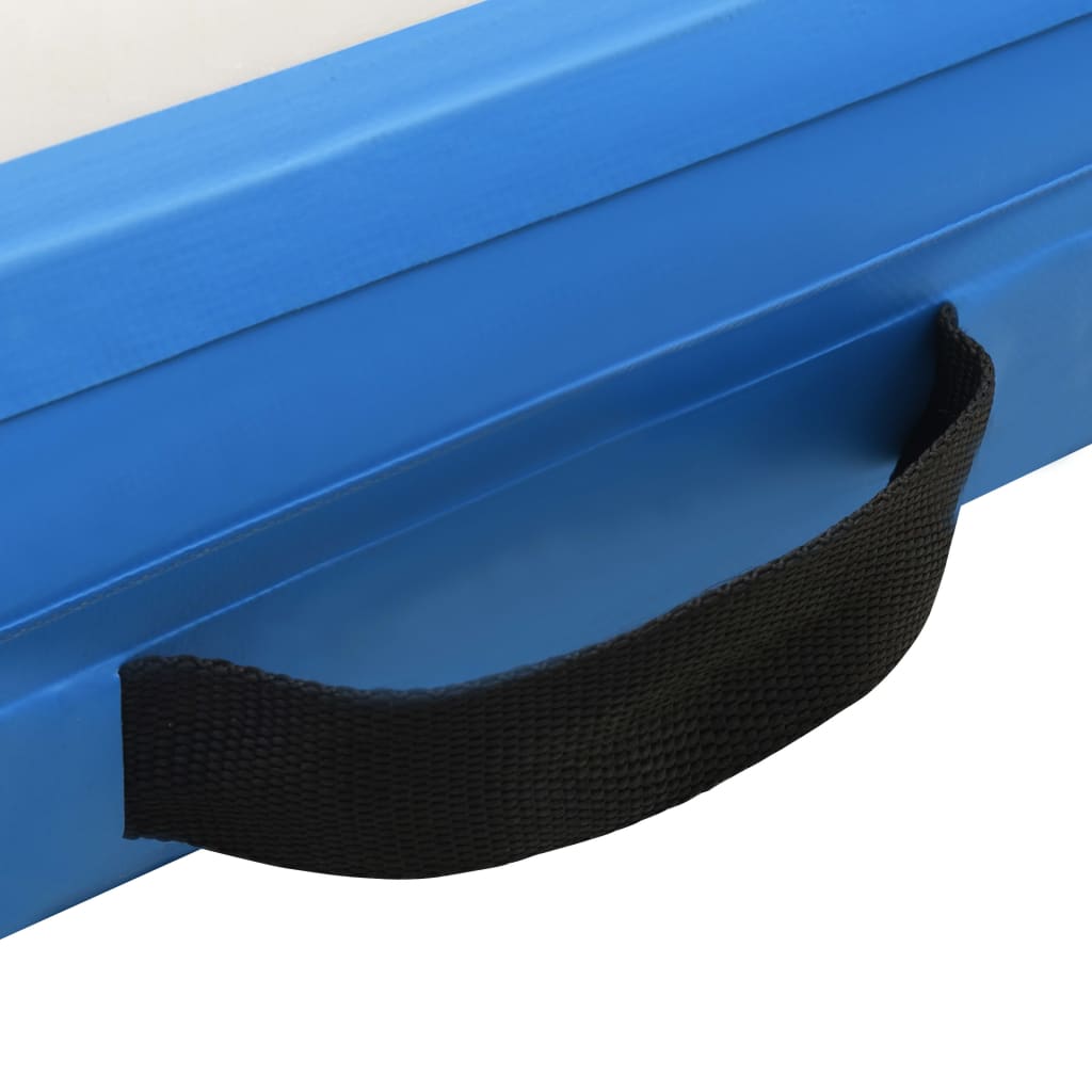 vidaXL Надуваема плаваща платформа, синьо и бяло, 200x150x15 см