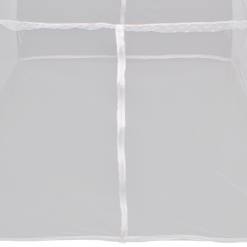 vidaXL Палатка за къмпинг, 200x180x150 см, фибростъкло, бяла