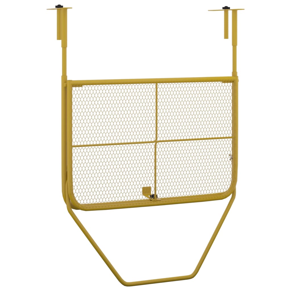 vidaXL Балконска масичка, златиста, 60x40 см, стомана
