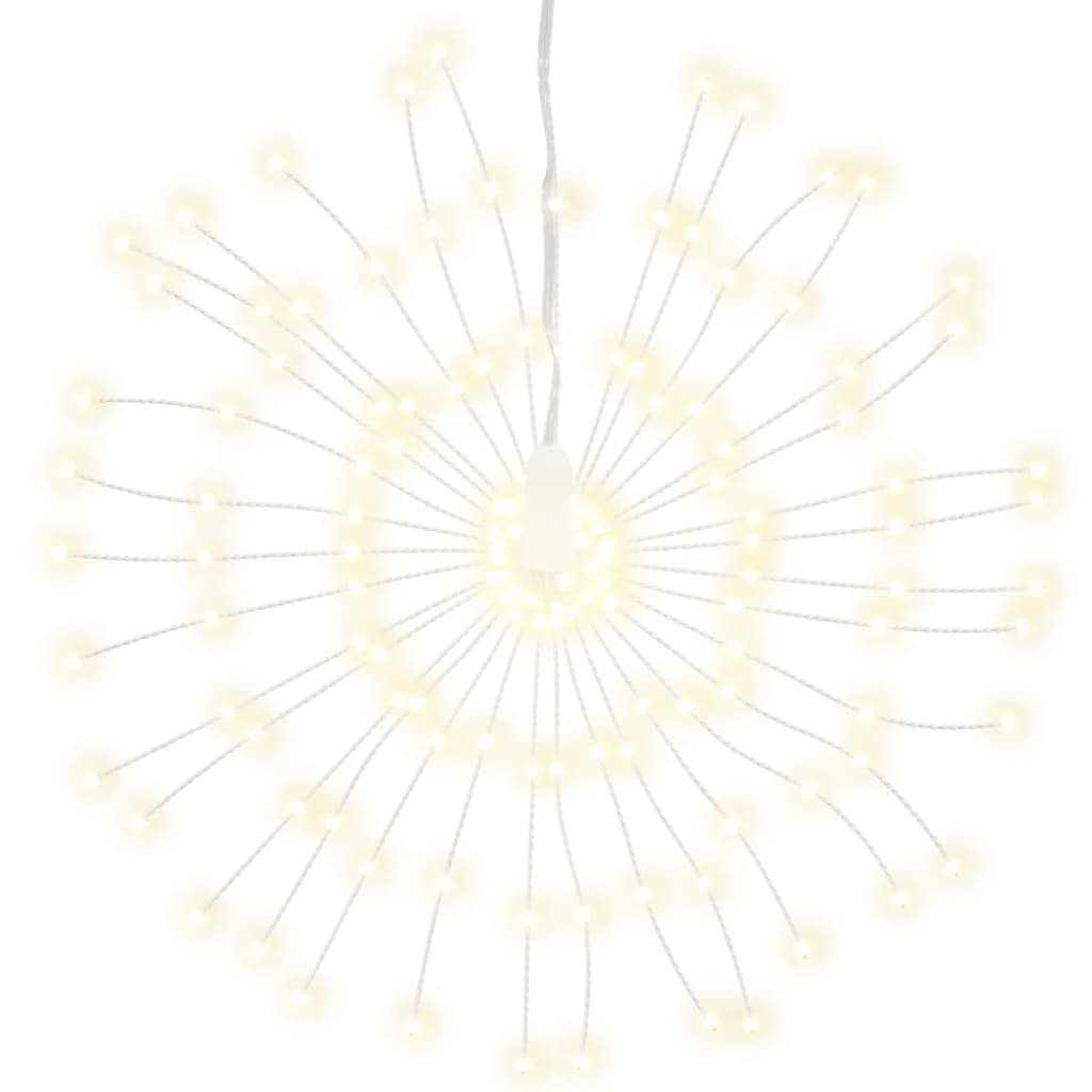 vidaXL Коледни звездни светлини 140 LED топло бяло 17 см