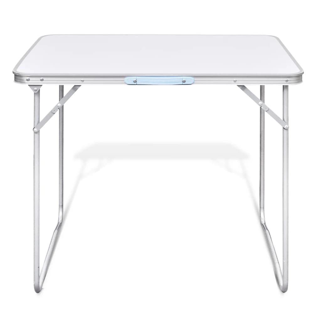 Сгъваема маса за къмпинг 80 x 60 см, алуминиева
