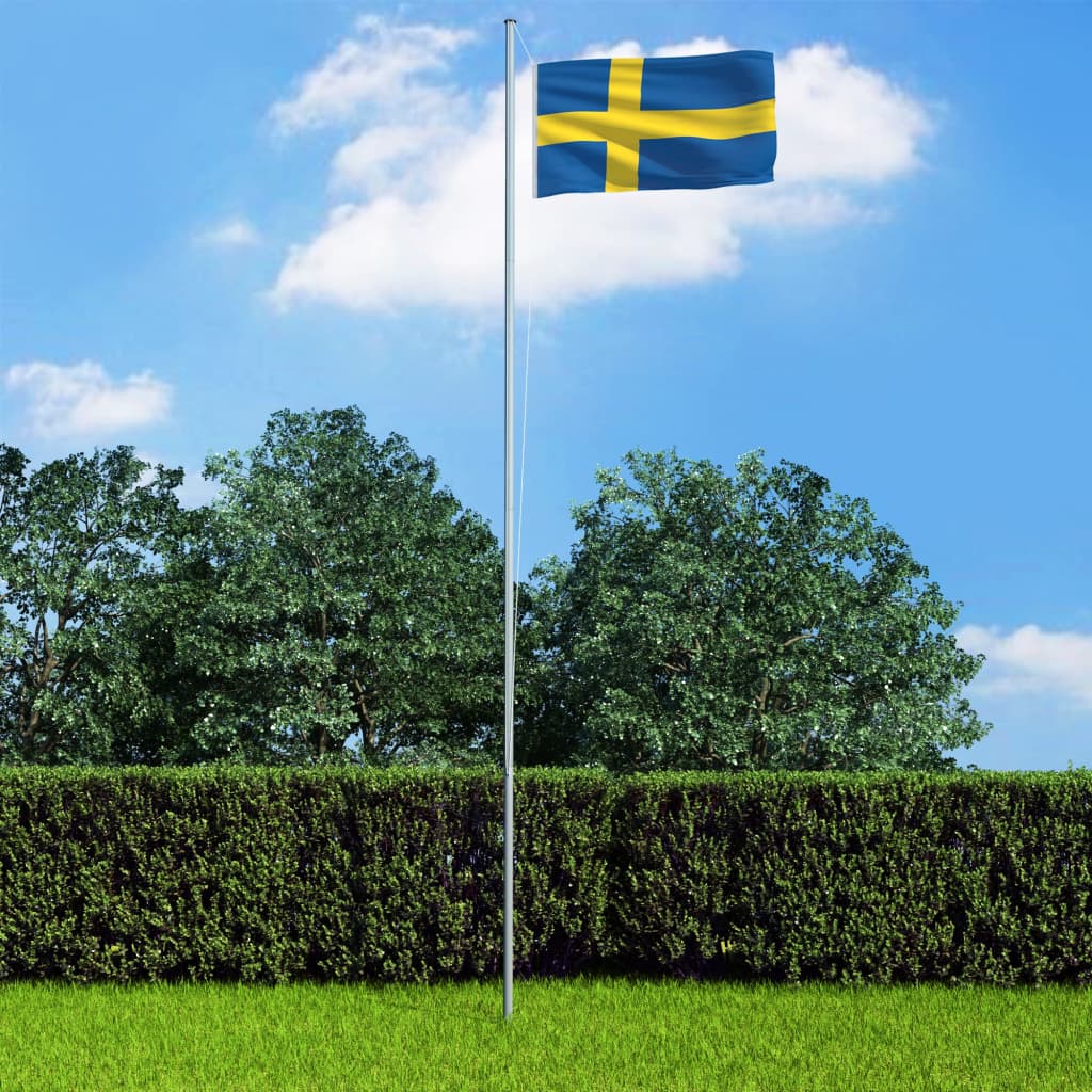 vidaXL Флаг на Швеция, 90x150 см