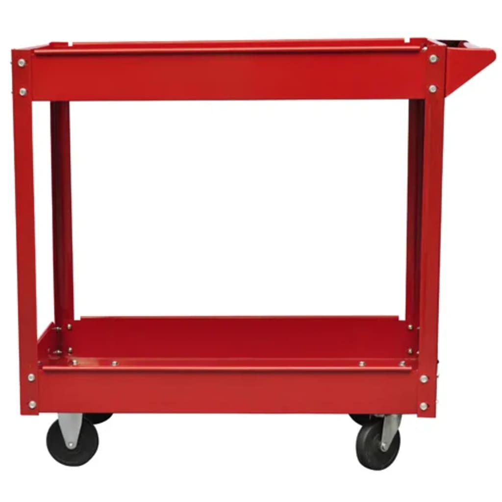 vidaXL 2 бр колички за инструменти за работилница 100 кг 2 рафта