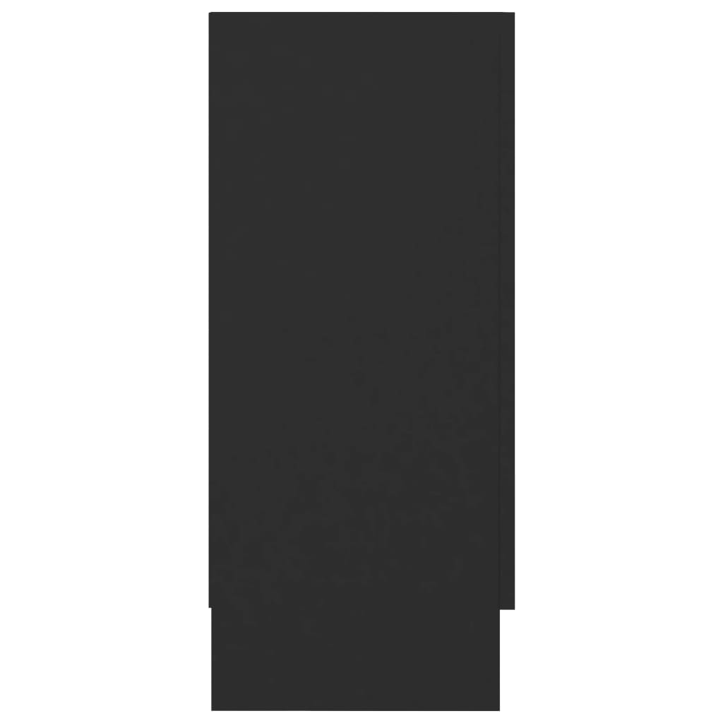 vidaXL Бюфет, черен, 120x30,5x70 см, ПДЧ