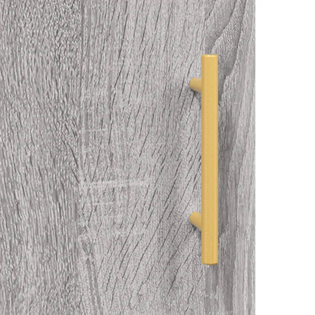 vidaXL Стенен шкаф, сив сонома, 60x31x60 см, инженерно дърво