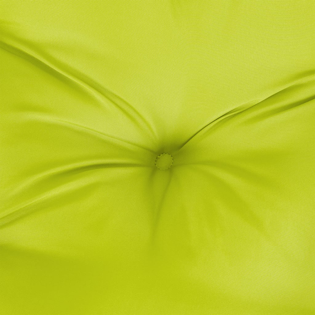 vidaXL Палетна възглавница, яркозелена, 120x80x12 см, текстил