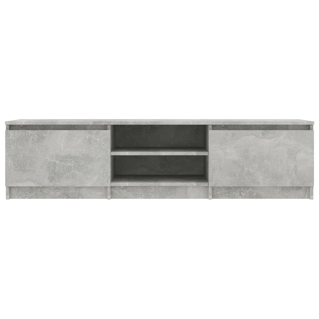 vidaXL ТВ шкаф, бетонно сив, 140x40x35,5 см, ПДЧ