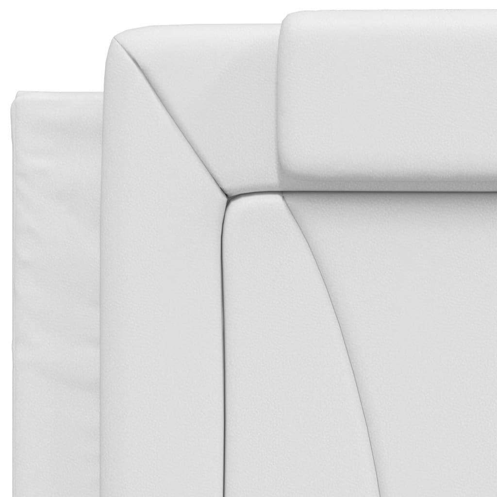 vidaXL Мека табла за легло, бяла, 80 см, изкуствена кожа