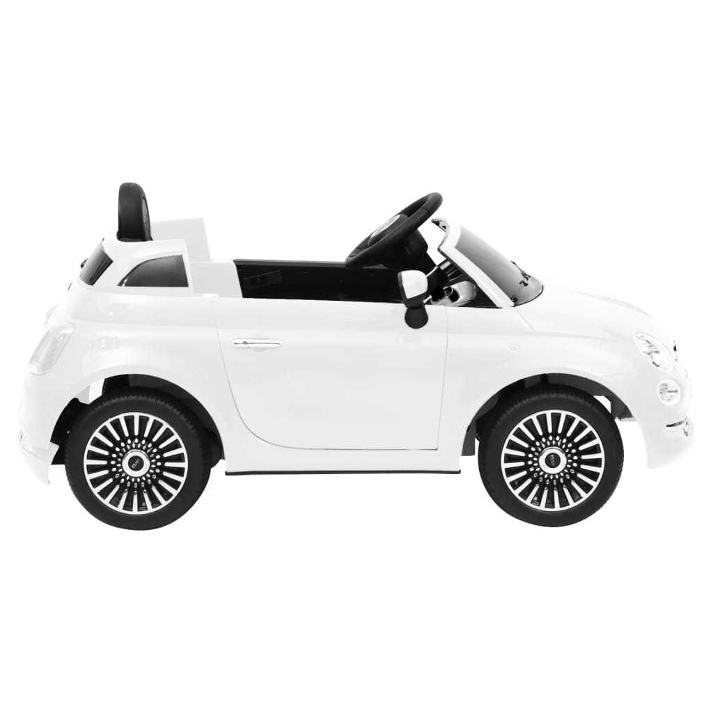 vidaXL Детска електрическа кола Fiat 500, бяла