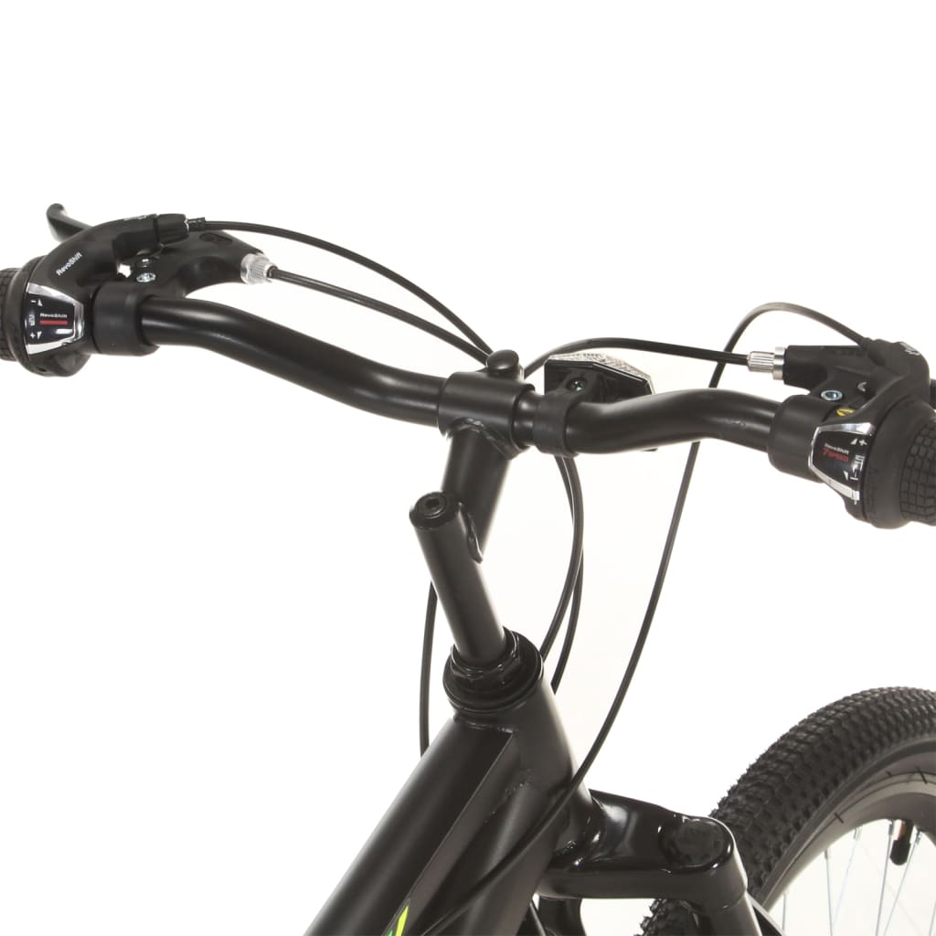 vidaXL Планински велосипед, 21 скорости, 27,5 цола, 50 см, черен