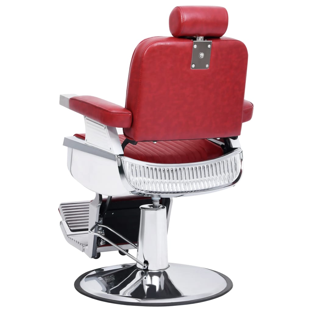 vidaXL Фризьорски стол, червен, 68x69x116 см, изкуствена кожа