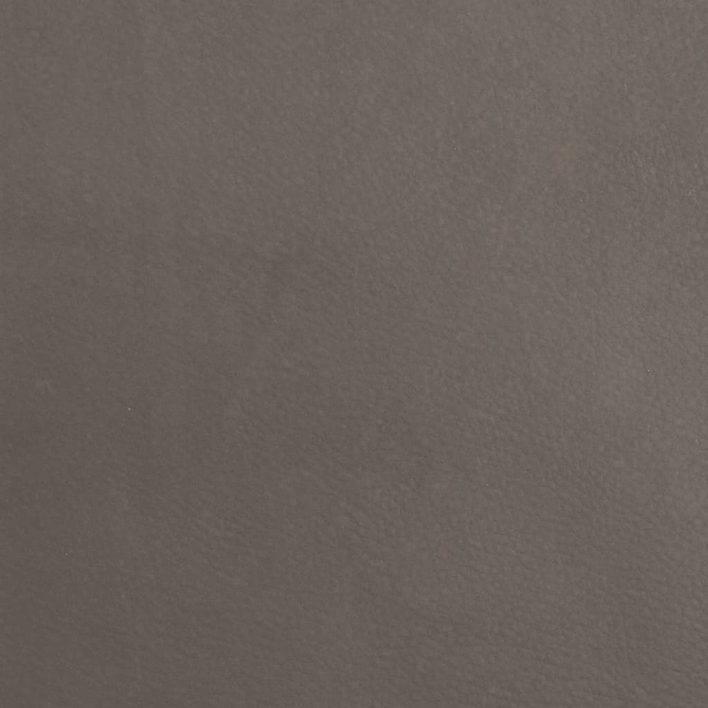 vidaXL Табуретка, сива, 45x29,5x35 см, изкуствена кожа