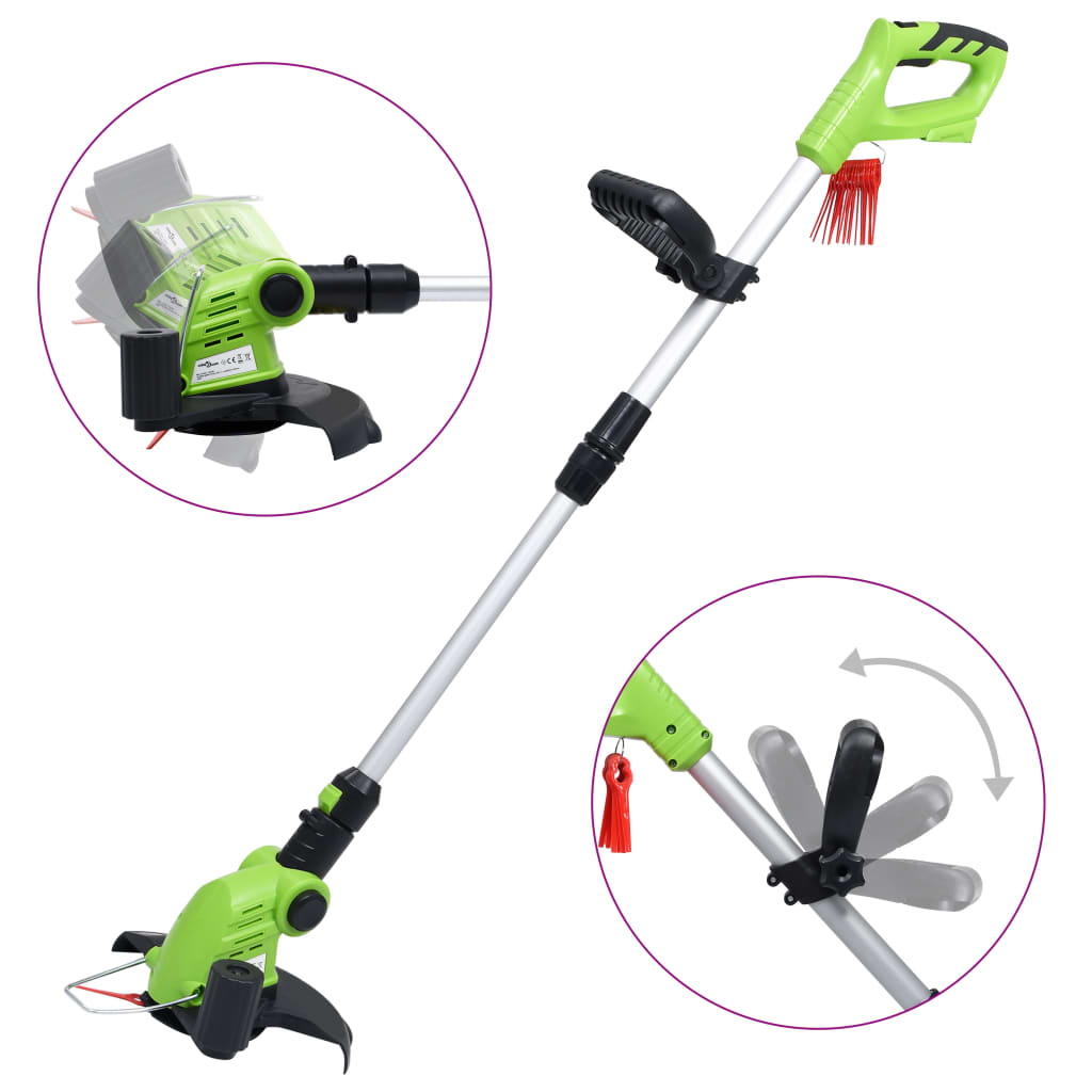 vidaXL Безжична косачка с градински комплект електрически инструменти