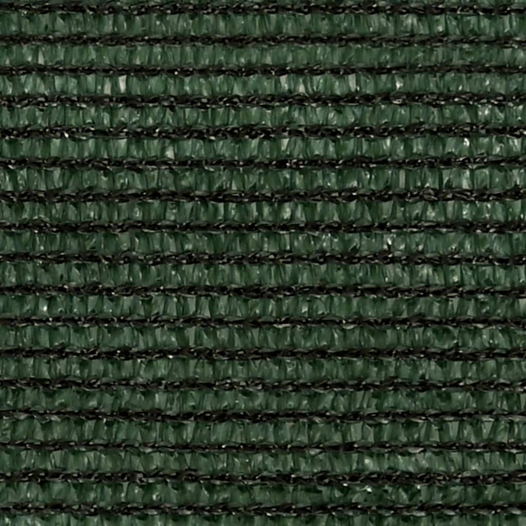 vidaXL Платно-сенник, 160 г/м², тъмнозелено, 4,5x4,5x4,5 м, HDPE