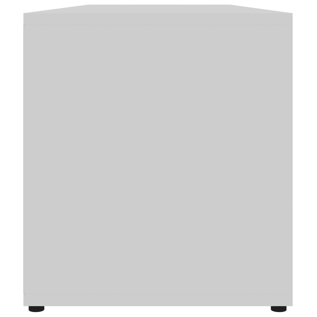 vidaXL ТВ шкаф, бял, 120x34x37 см, ПДЧ