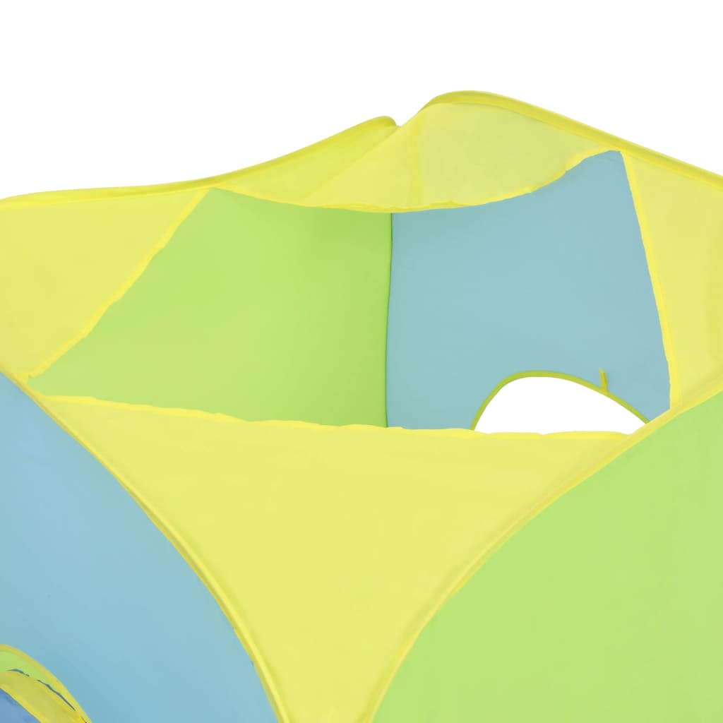 vidaXL Детска палатка за игра със 100 многоцветни топки