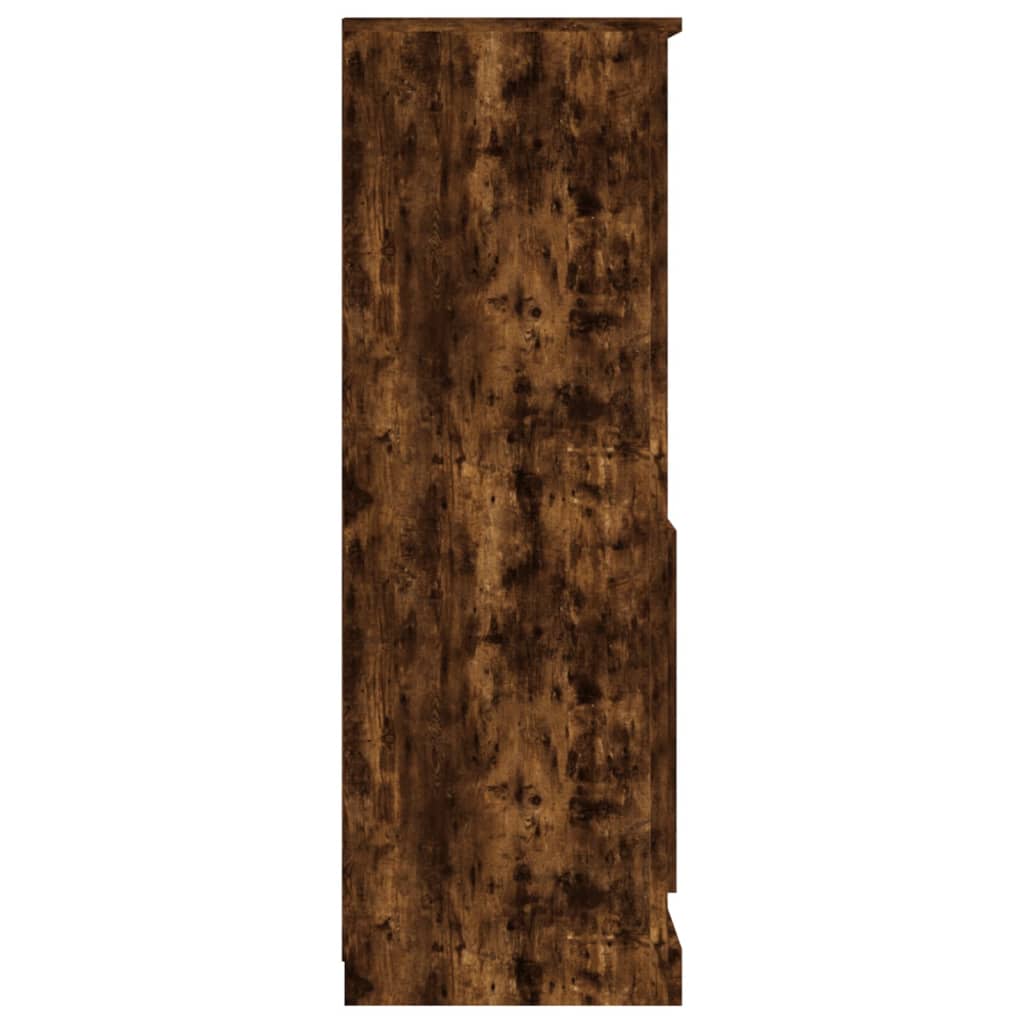 vidaXL Висок шкаф, опушен дъб, 60x35,5x103,5 см, инженерно дърво