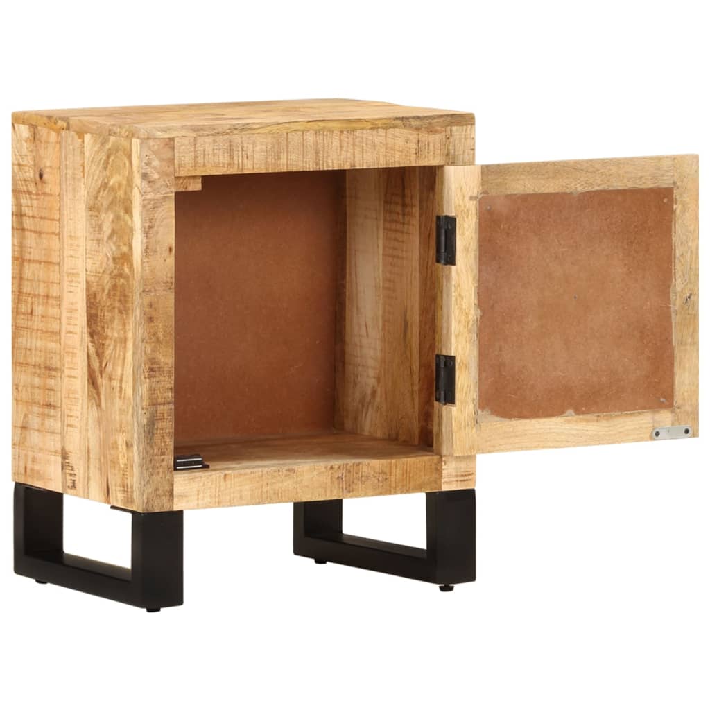 vidaXL Нощно шкафче, 40x30x50 см, мангово дърво масив