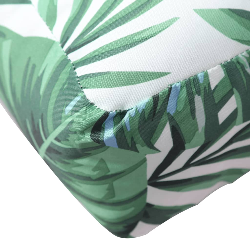 vidaXL Палетна възглавница, на листа, 60x61,5x10 см, текстил