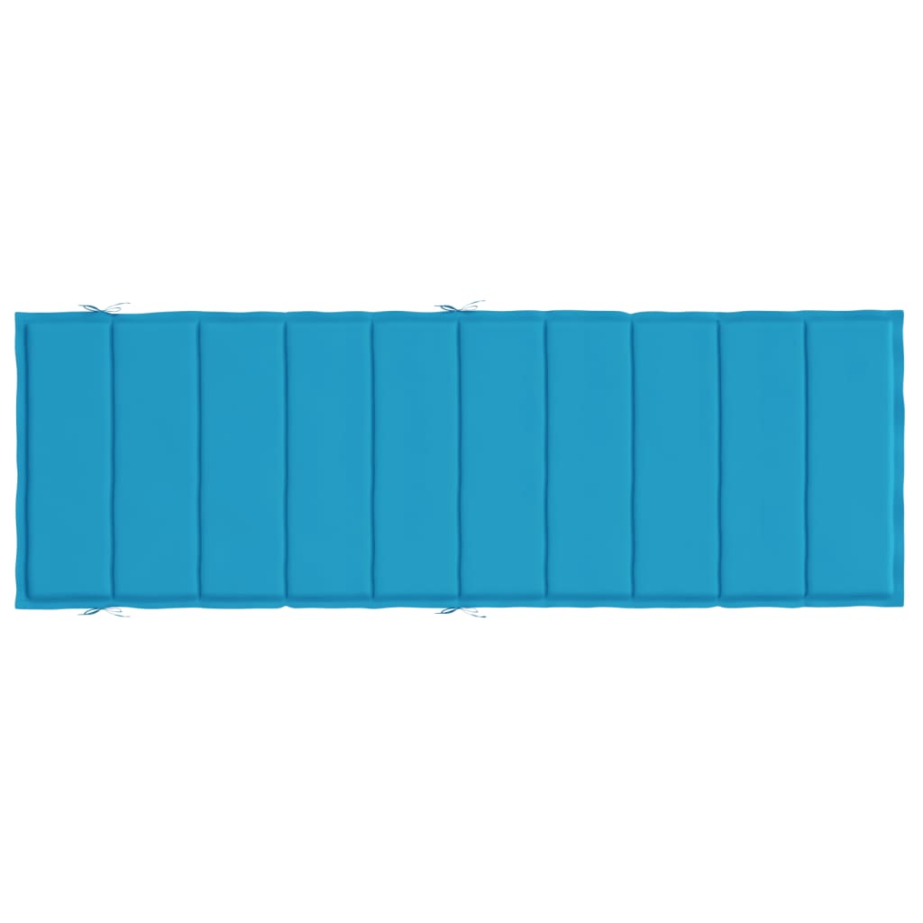 vidaXL Шалте за шезлонг, синьо, 186x58x3 см, Оксфорд плат
