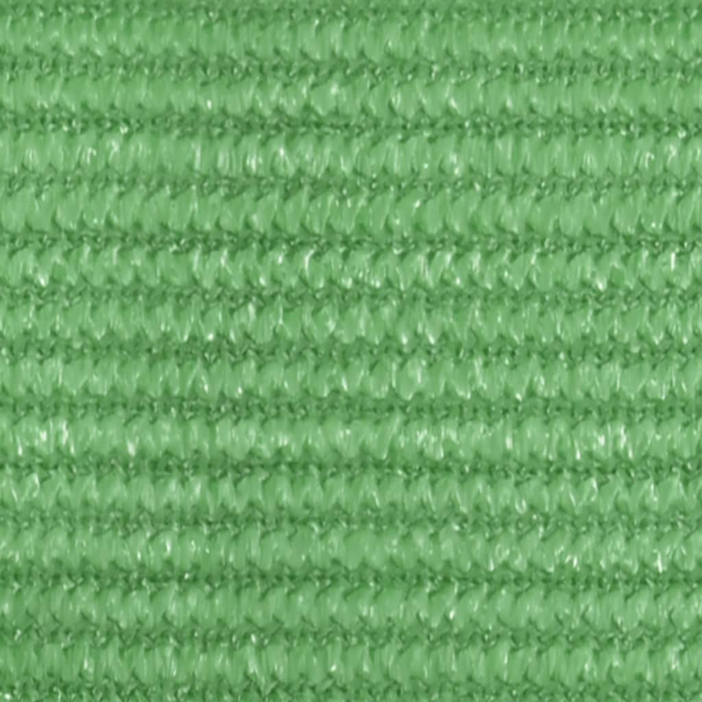 vidaXL Платно-сенник, 160 г/м², светлозелено, 3,5x3,5x4,9 м, HDPE