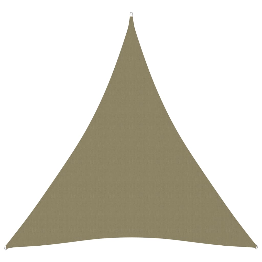 vidaXL Платно-сенник, Оксфорд плат, триъгълно, 4x5x5 м, бежово