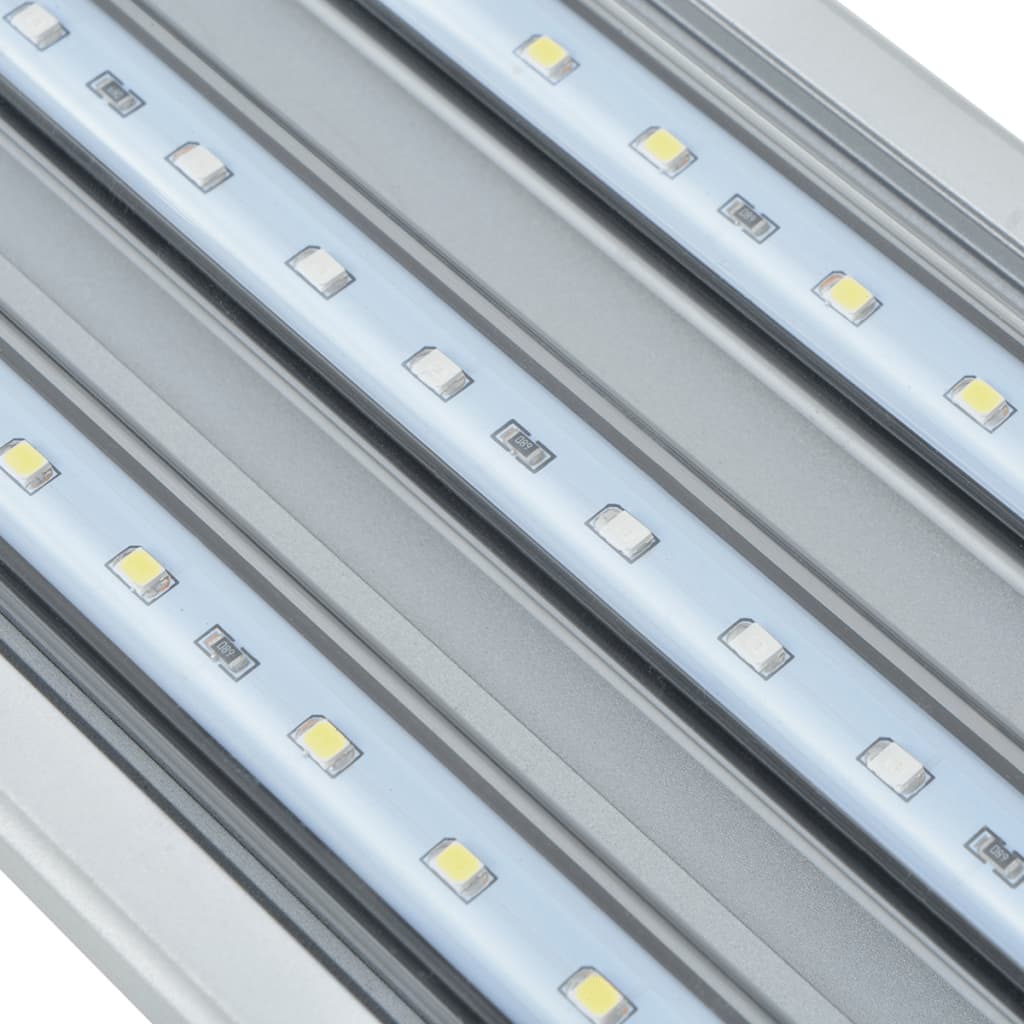 vidaXL Светодиодна лампа за аквариум, 120-130 см, алуминий IP67