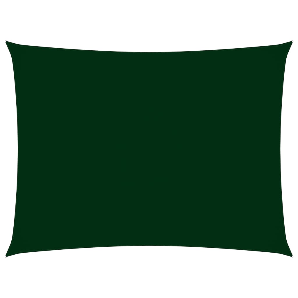 vidaXL Платно-сенник, Оксфорд текстил, правоъгълно, 4x6 м, тъмнозелено