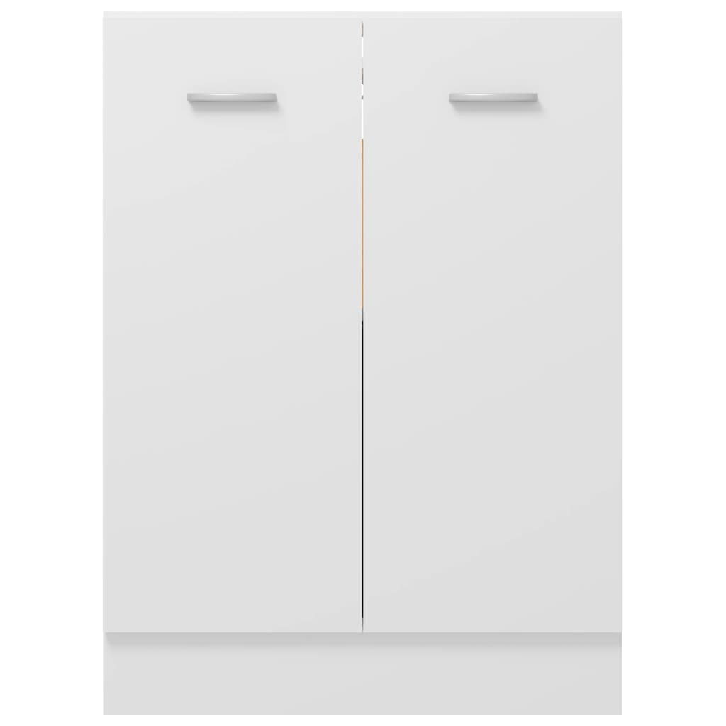 vidaXL Долен шкаф, бял, 60x46x81,5 см, ПДЧ