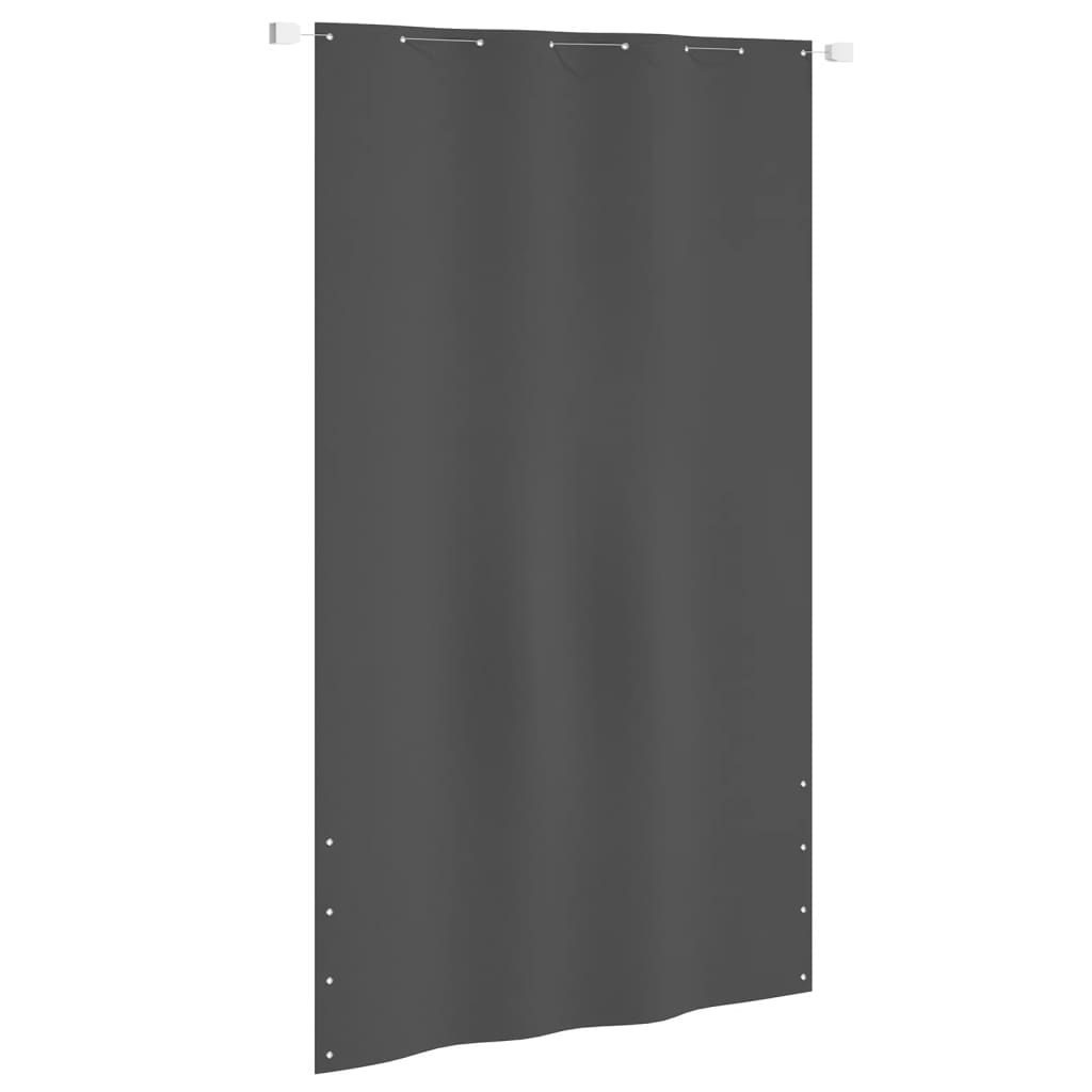 vidaXL Балконски параван, антрацит, 140x240 см, оксфорд плат