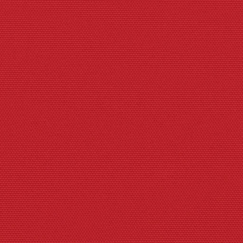 vidaXL Прибираща се странична тента, червена, 220x1000 см