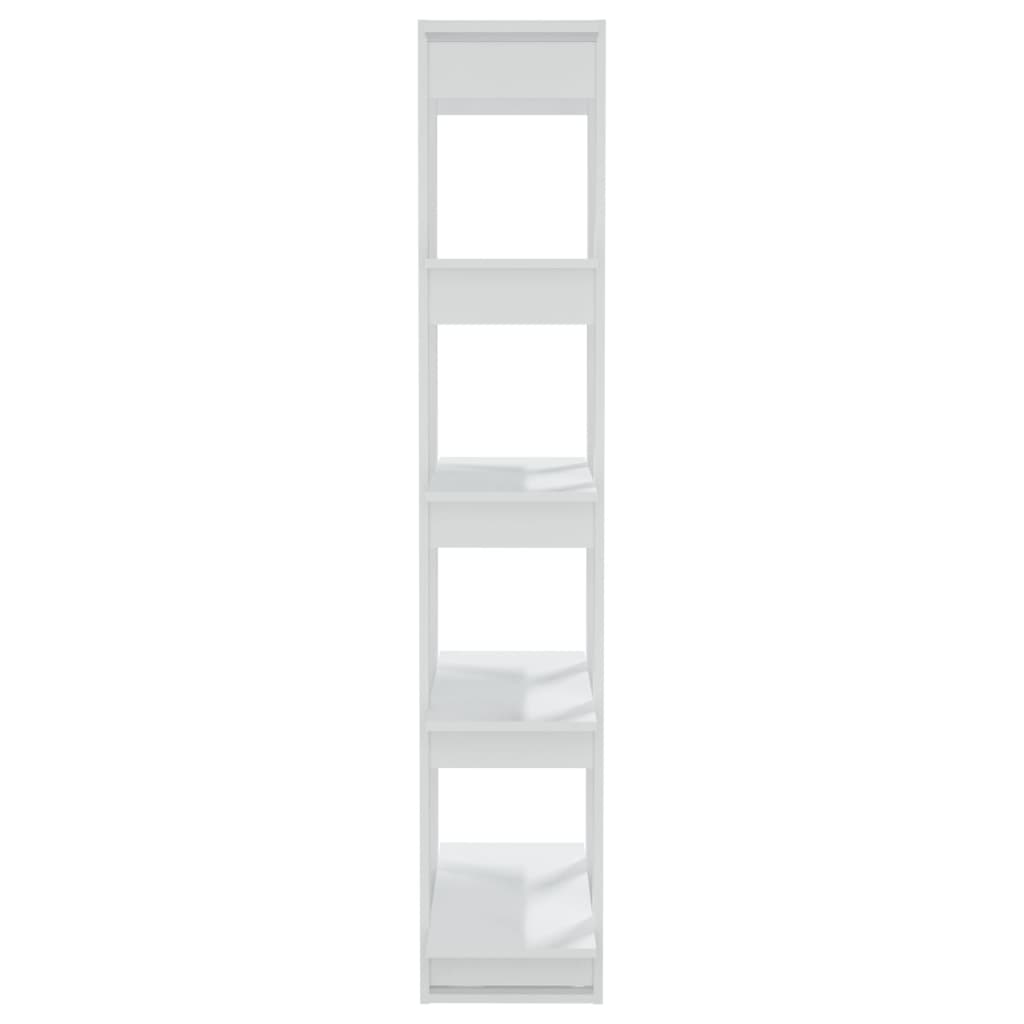vidaXL Библиотека/разделител за стая, бяла, 80x30x160 см, ПДЧ