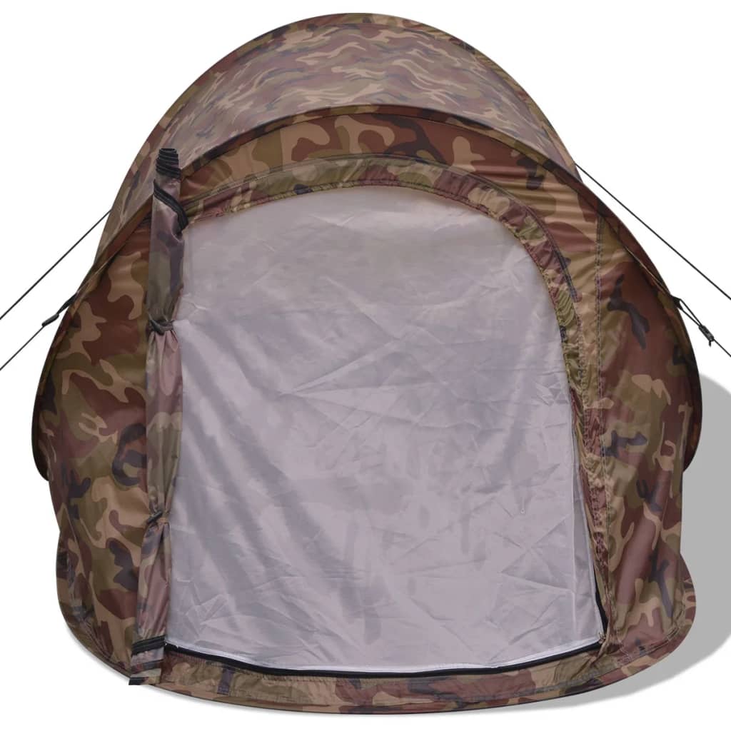 vidaXL 2-местна pop-up палатка, камуфлаж