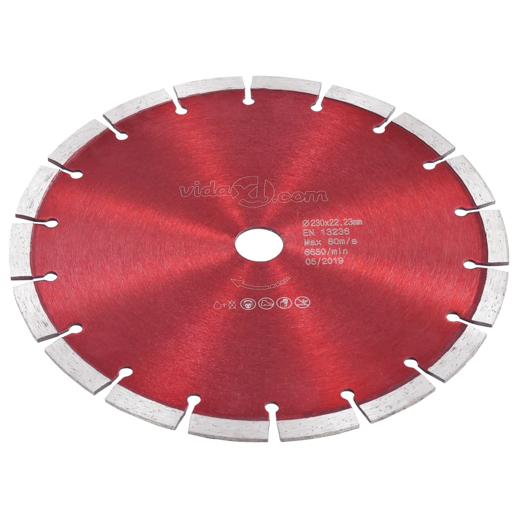 vidaXL Диамантен режещ диск, стомана, 230 мм