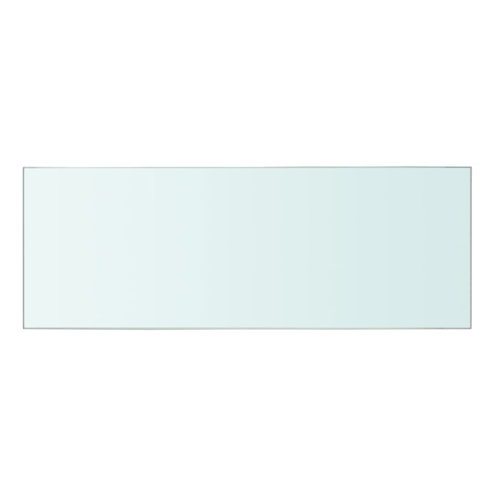 vidaXL Рафтове, 2 бр, панели прозрачно стъкло, 40x12 см
