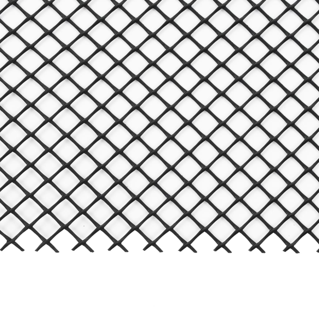 vidaXL Мрежа за улуци, 4 части, със скоби, HDPE, 1,08 м²
