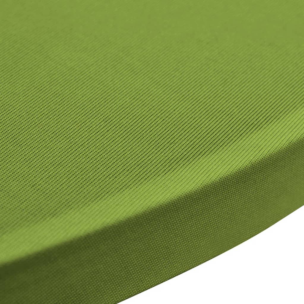 vidaXL Покривки за маса, еластични, 2 бр, 80 см, зелени