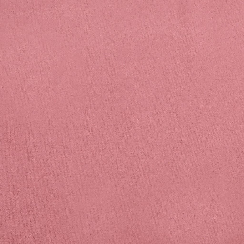 vidaXL Табуретка, розова, 78x56x32 см, кадифе