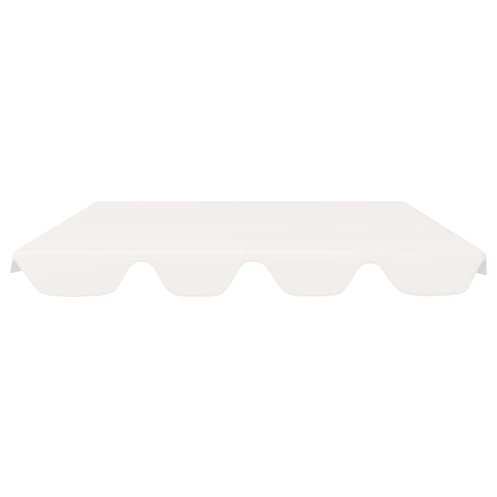 vidaXL Резервен сенник за градинска люлка, бял, 188/168x145/110 см