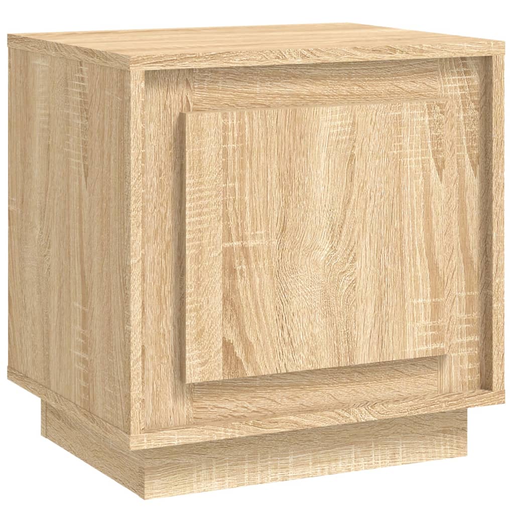 vidaXL Нощно шкафче, дъб сонома, 44x35x45 см, инженерно дърво