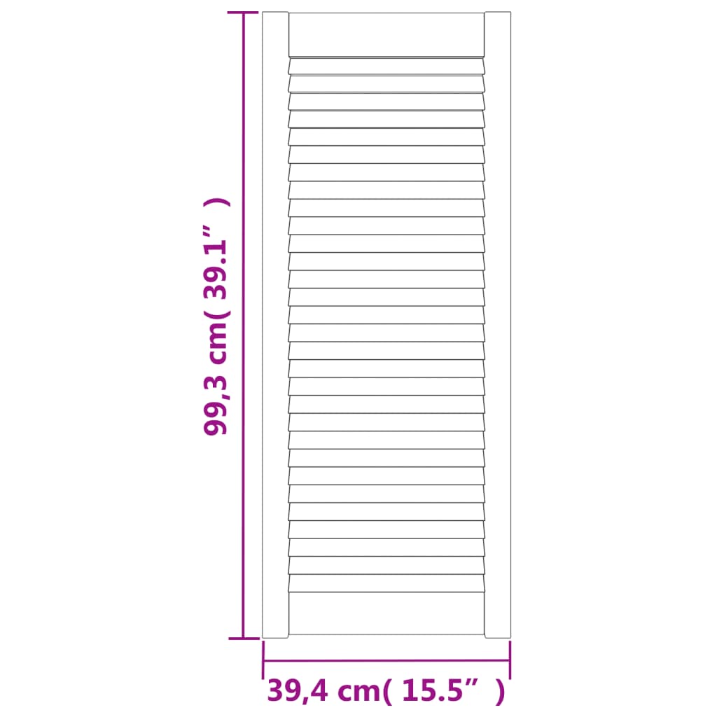 vidaXL Врати за шкафове с решетен дизайн 2 бр 99,3x39,4 см бор масив