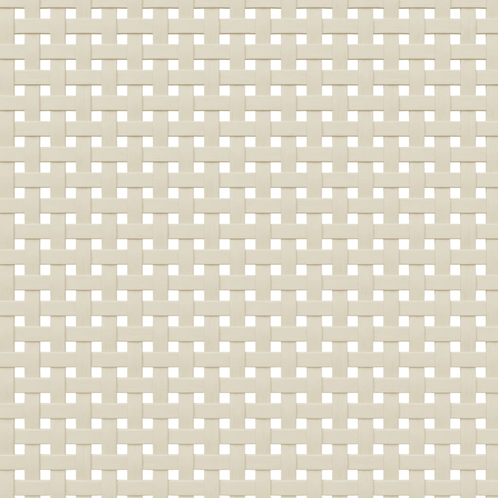 vidaXL Бюфет "SENJA", ратанова визия, бял, 90x40x112 см, бор масив