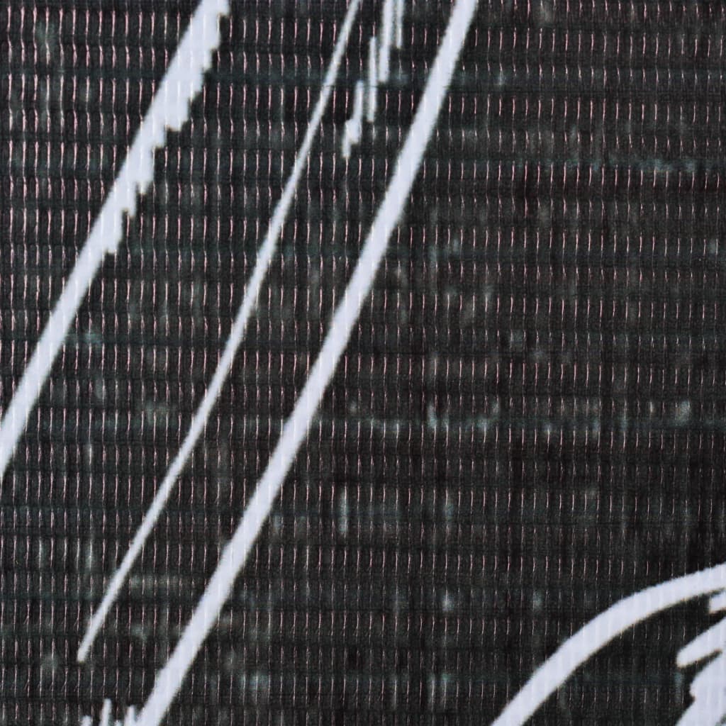 vidaXL Сгъваем параван за стая, 228x170 см, пера, черно и бяло