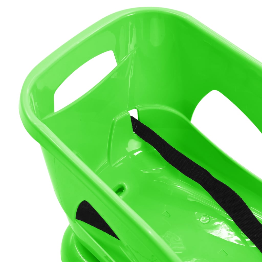 vidaXL Шейна със седалка зелена 102,5x40x23 см полипропилен