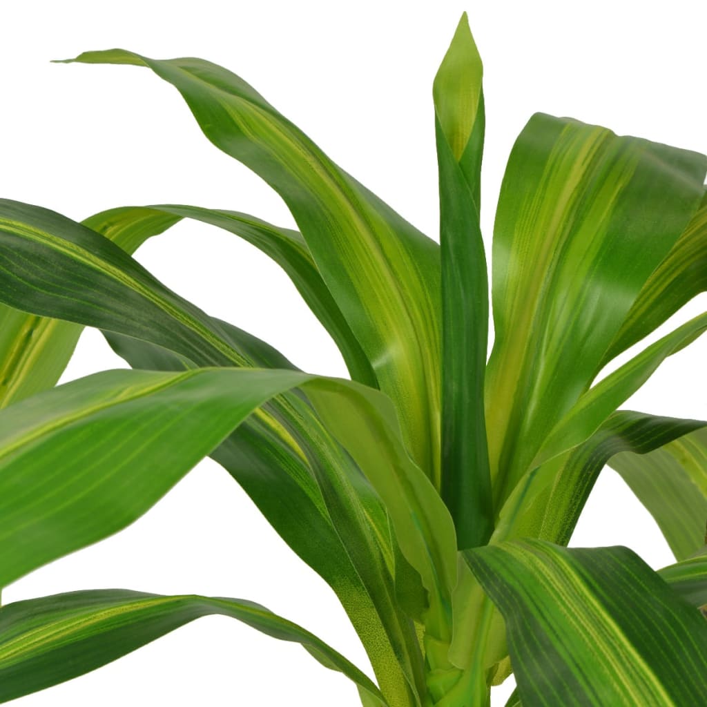 vidaXL Изкуствено растение драцена със саксия, 100 см, зелено