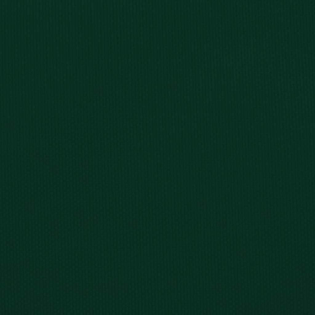 vidaXL Платно-сенник, Оксфорд текстил, правоъгълно, 5x6 м, тъмнозелено