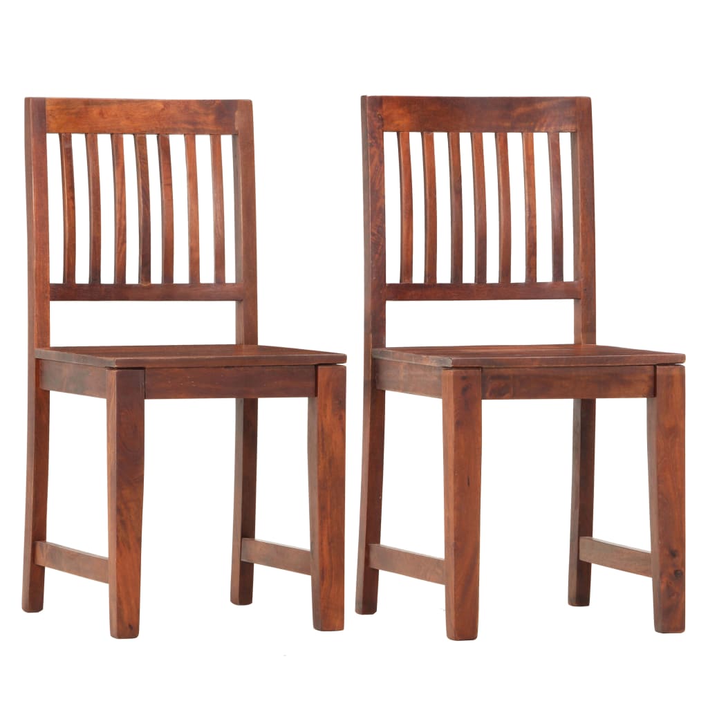vidaXL Трапезни столове, 2 бр, мангово дърво масив