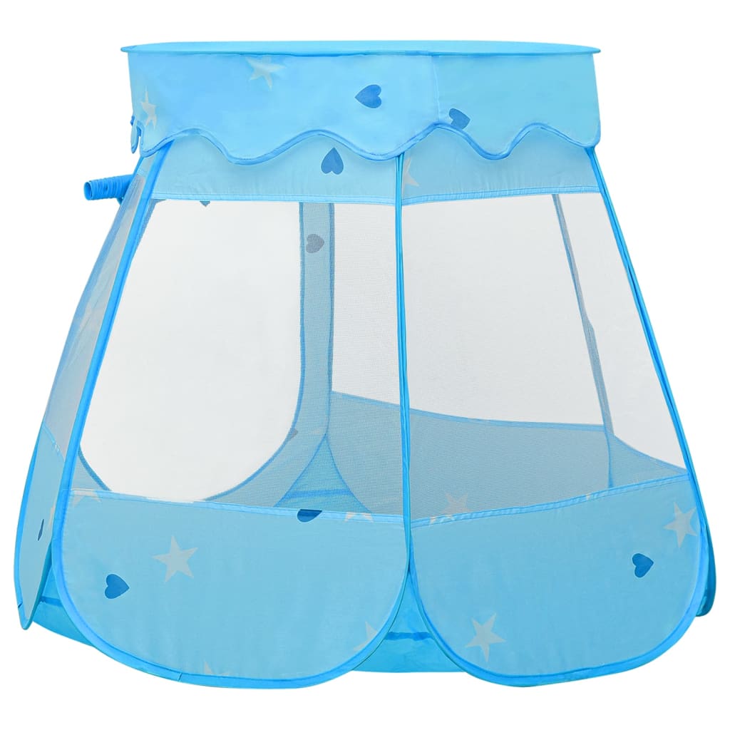 vidaXL Детска палатка за игра, синя, 102x102x82 см