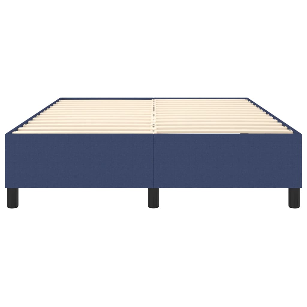 vidaXL Рамка за легло синя 140x200 см плат